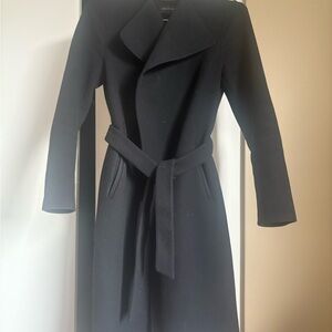Mackage Wool Black Belted Coat
